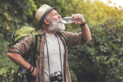 One summer weather safety tip is to stay hydrated.