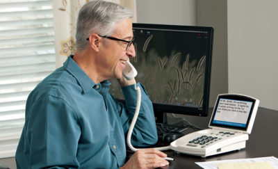 A captioned phone for hearing loss can help improve your communication with others.