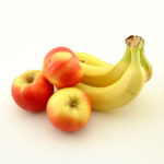 One of the healthy breakfast ideas in this post is apples and bananas