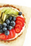 One of the healthy dessert recipes in this post is lemon fruit tarts