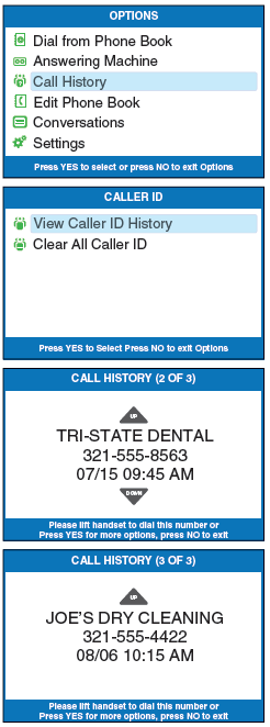 Previous Calls