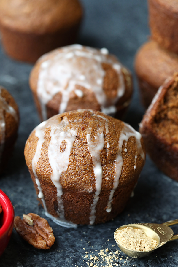 One of the healthy holiday breakfast recipes on our list is Gingerbread Muffins