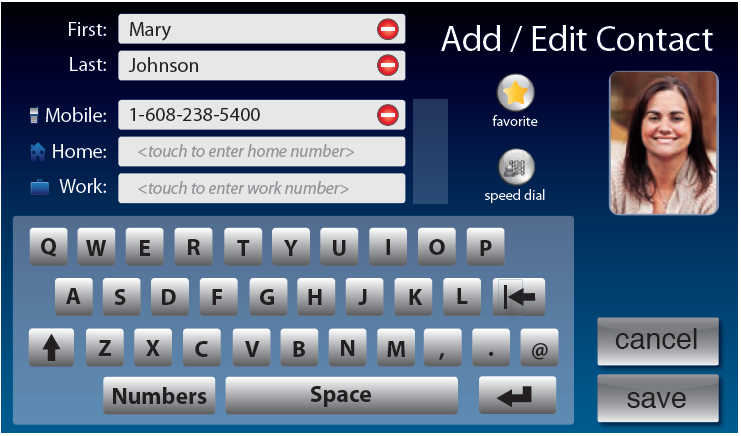 CapTel 2400i: Editing a Speed Dial Number