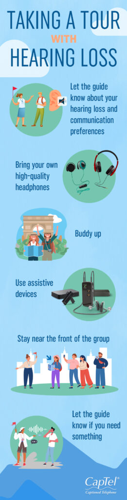 Check out these travel tips for hearing loss before booking your next tour.