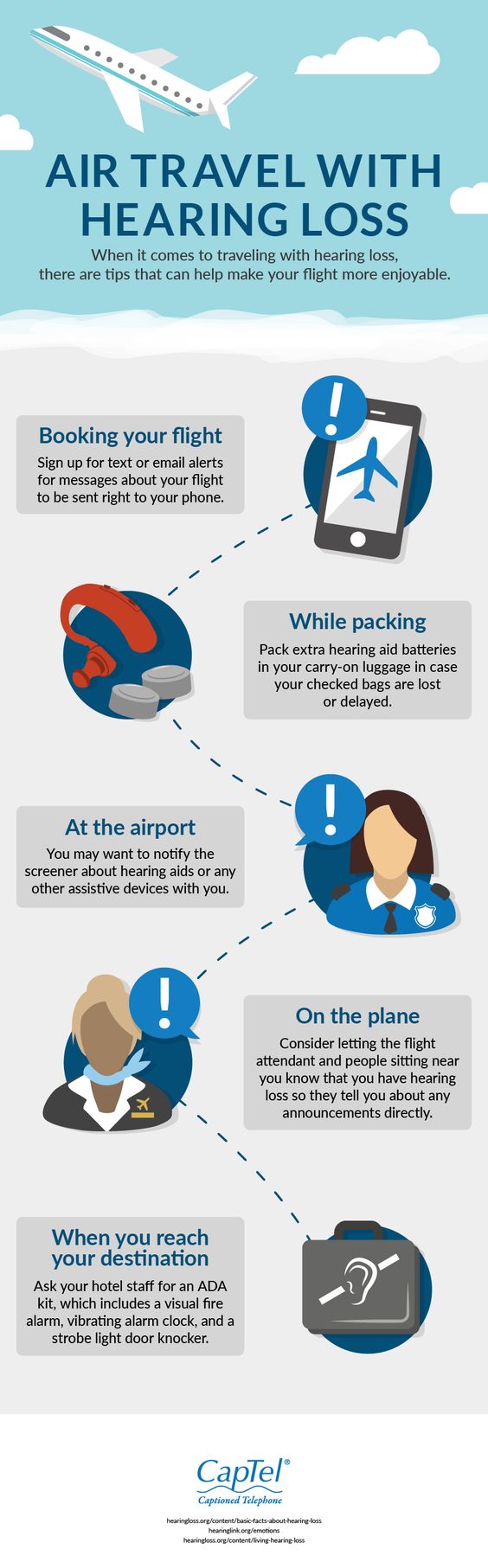 Wondering about air travel with hearing loss? There are tips to make sure your trip goes smoothly. Read more here.