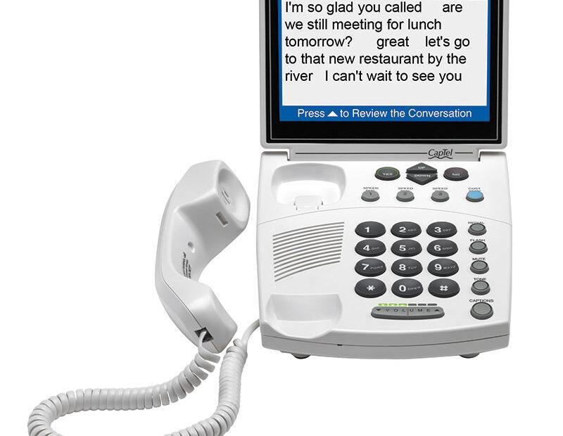 Captel 840i and Ultratec captioned telephone for sale - product details and reviews