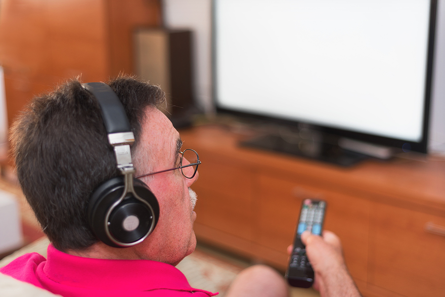 Assistive listening devices for TV to help with hearing loss.