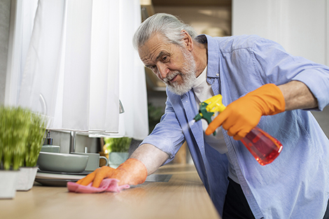 Easy cleaning tips for seniors to make household chores more manageable and efficient.