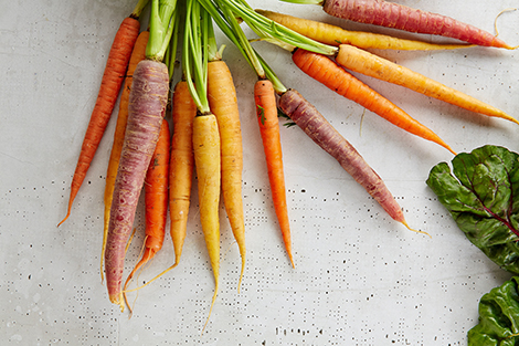 A variety of healthy recipes featuring carrots