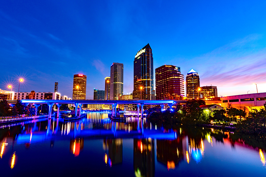 Image of a group of people participating in a hearing loss friendly activity in Tampa