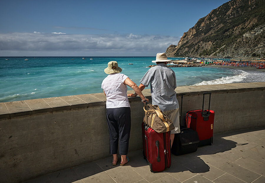 A person with hearing loss enjoying a sunny day at the beach