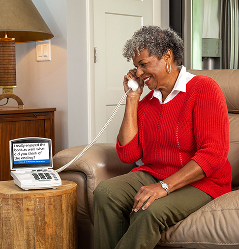 Captioned phones for individuals with hearing loss can be adjusted for optimal use.