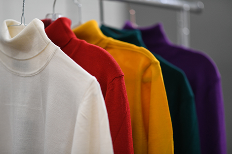 A cluttered closet being organized and decluttered during spring cleaning.