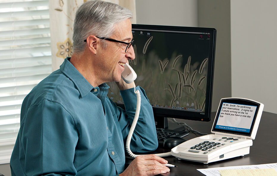 Image of a phone designed for individuals with hearing loss