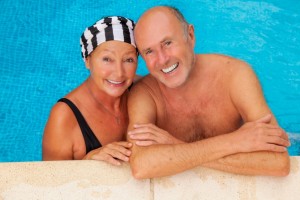 Swimming is a great exercise for older adults' health.